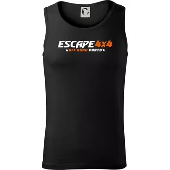 Escape 4x4 Nápis vpředu a pneumatika na zádech - Tílko pánské Core - 2XL ( Černá )