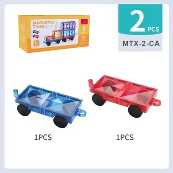 ostatní stavebnice Podvozky, vozíky pro magnetické stavebnice Magnetix, 2 ks 2 dílků
