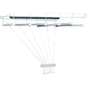 Sušák na prádlo sušák stropový IDEAL 170cm 6 tyčí PH+kov. BÍ 2.2 Kg MTA MAXMIX Sklad14 258171 (2.2 Kg Šířka přepravní: 10 cm MTA MAXMIX Sklad14 258171)