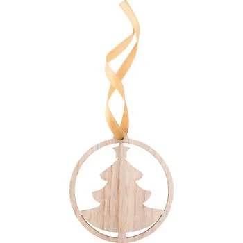 Vánoční ozdoba Vánoční Ozdoba Lundamo, Stromeček - Přírodní / Zlatá