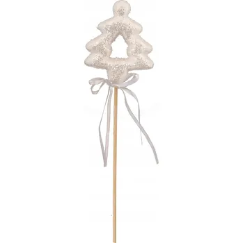 Vánoční dekorace VÁNOČNÍ STROMEK PIK bílo-stříbrný DEKORACE DEKORACE VÁNOČNÍ STROMEK