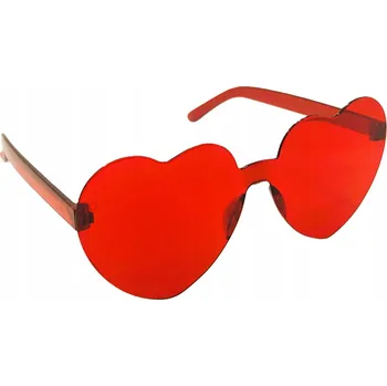 HIPISOVSKÉ ČERVENÉ BRÝLE SRDCE PÁRTY 70. LÉTA