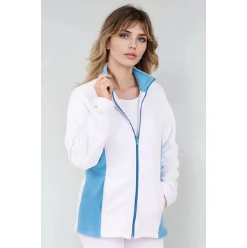 Zdravotnický oděv 2P SERVIS Mikina dámská K2 Bílá/Modrá 4XL