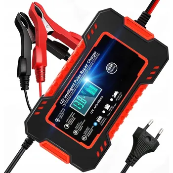 Nabíječka autobaterie Usměrňovač autobaterií Landgraf | Procesorová automatická nabíječka 12V