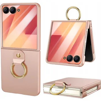 Pouzdro na mobilní telefon Zadní Kryt Erbord pro Samsung Galaxy Z Flip7 zlatý