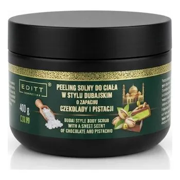 Tělový peeling EDITT SOLNÝ TĚLOVÝ PEELING DUBAJ ČOKOLÁDA PISTÁCIE Orientální 400g