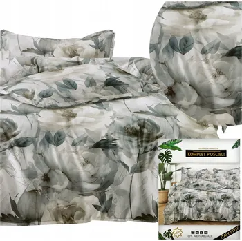 Povlečení Povlečení DALWIN povlaky 70x80 sada saténová bavlna 200x220 3 dílná květiny