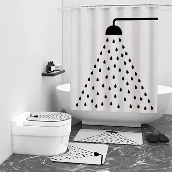 Prostěradlo Textilní sprchový Závěs floraweg 180 x 200 cm