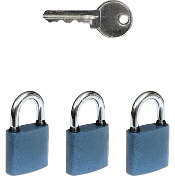 Visací zámek zámek visací OVAL.38 SET 3 zámků na SU 6kl. 0.4 Kg MTA MAXMIX Sklad14 495133 (0.4 Kg Šířka přepravní: 6 cm MTA MAXMIX Sklad14 495133)