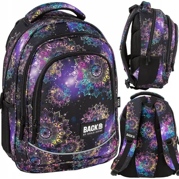 Školní batoh Vícekomorový Školní batoh Back Up černý, vícebarevný 26 l