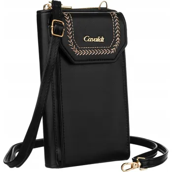 Kabelka 4U Cavaldi kabelka poštovního typu kabelka přes rameno eko kůže černá