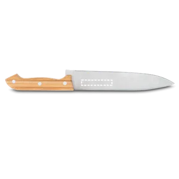 Příslušenství pro gril KABSA. Sada na grilování dodávaná v bambusovém kufříku 1 Blade, 70 x 12 Gravírování laserem, 1 barva