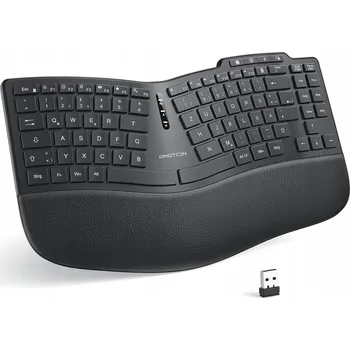 Klávesnice ERGONOMICKÁ KLÁVESNICE OMOTON WK012 BEZDRÁTOVÁ ČERNÁ