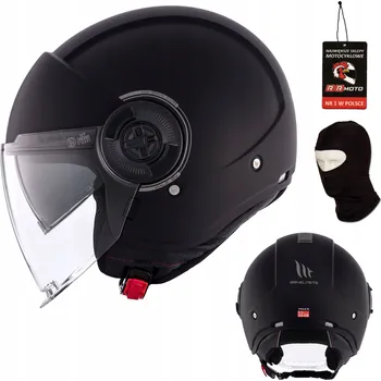 Helma na motorku Otevřená helma MT Helmets VIALE SV S A1 černá matná XL