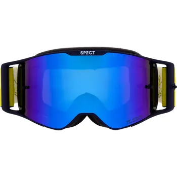 Motocyklové brýle brýle TORP, RedBull Spect (modré matné, plexi modré zrcadlové)