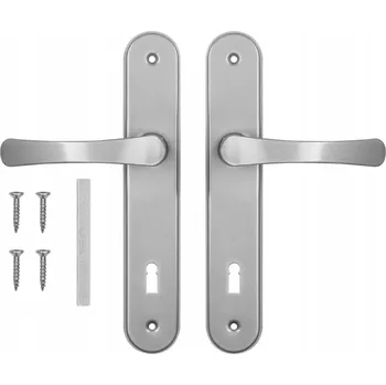 Dveřní kování Interiérová klika MK Dlouhá, štítek s otvorem pro klíč