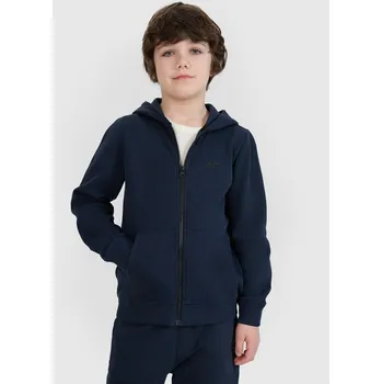 Chlapecká mikina Chlapecká tepláková mikina rozepínací s kapucí 4F 4FJWSS25TSWSM1714