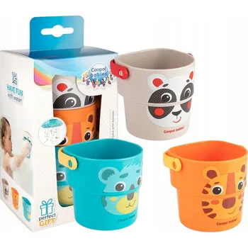 Hračka pro nejmenší Canpol Kyblíčky a kelímky do koupele 3 ks 56/000