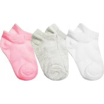 Pánské ponožky 17-19 Kotníkové Ponožky 3x OTEVŘENÉ dětské krátké letní bavlněné ponožky pro mládež