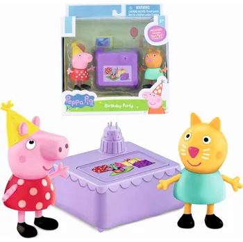 Figurka Prasátko Peppa EXKLUZIVNÍ SADA 2 Figurek 6 cm Narozeninová Oslava Jazwares 3+