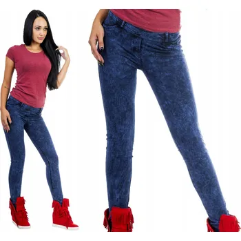 Dámské legíny Genesy dámské legíny S129 imitace džínoviny dlouhé velikost 44