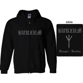 Pánská mikina Burzum - mikina s kapucí a zipem 3