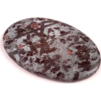 Přírodní kámen Kabošon Hornblende č.6357 (42x27x5mm)