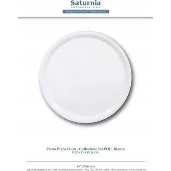 Talíř TALÍŘ NA PIZZU PORCELÁNOVÝ BÍLÝ 280 MM HENDI