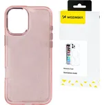 Pouzdro Wozinsky Glitter pro Samsung Galaxy S25 Ultra - růžové s třpytkami