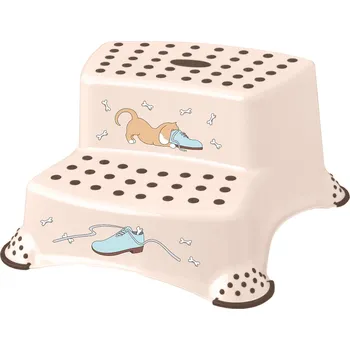 Stolička stolička DOG, dva schůdky, 40x37x21cm protiskluzová PH BÉŽ 0.75 Kg MTA MAXMIX Sklad14 266235 (0.75 Kg Výška přepravní: 22 cm MTA MAXMIX Sklad14 266235)