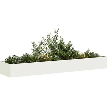 Truhlík OMAXI Truhlík bílý 360x80x40 cm ocel 676504