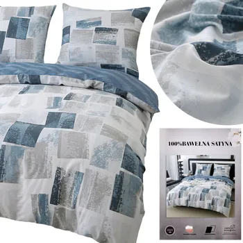 Povlečení Povlečení 200x220, 3 Č. bavlněný satén, oboustranná, Jiřina 18