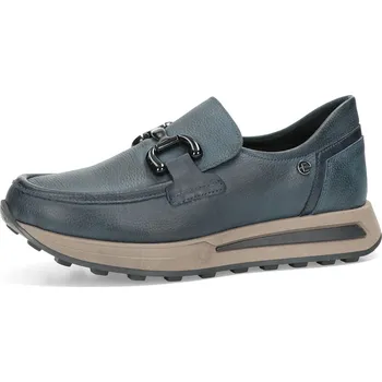 Dámské mokasíny ETIMEĒ dámské kožené mokasíny - tmavomodré