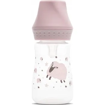 Kojenecká láhev Antikoliková kojenecká láhev 125 ml Lorelli růžová