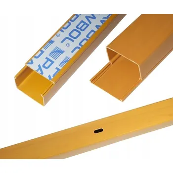 kabelová chránička Instalační lišta světle hnědá 32x15 2M Kabelový kanál PAWBOL Žlab