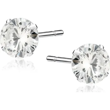 Náušnice Stříbrné rhodiované náušnice ANNIKA 7 mm Ag 925/1000