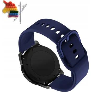 Pouzdro na mobilní telefon Řemínek / Pásek Řemínek pro Fossil FTW4025 Gen 5, Silikonový, Tmavě modrý, Smyčka, Nastavitelný