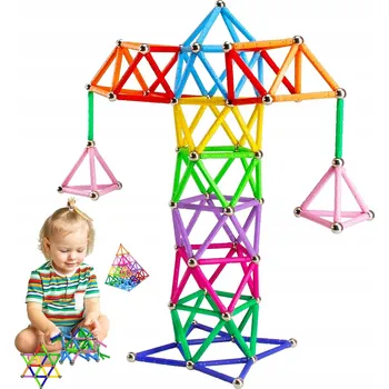 ostatní stavebnice STAVEBNICE VZDĚLÁVACÍ KULIČKY SADA 204 KUSŮ PRO DĚTI