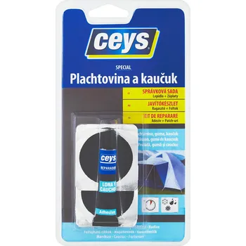 Průmyslové lepidlo lepidlo na placht.a kaučuk 7ml + 4 záplaty CEYS 0.03 Kg MTA MAXMIX Sklad14 505541 (0.03 Kg Šířka přepravní: 11,5 cm MTA MAXMIX Sklad14 505541)