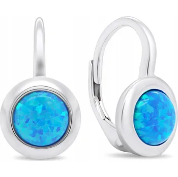 Náušnice Brilio Silver Stříbrné náušnice s umělými opály EA376WB