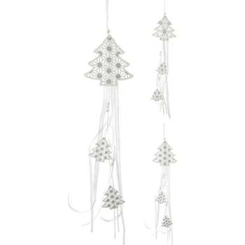 Vánoční dekorace dekorace STROM 16cm závěsná dřev.BÍ se stužkami mix 0.04 Kg MTA MAXMIX Sklad14 387368 ( MTA MAXMIX Sklad14 )