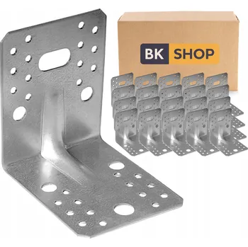 Tesařské kování Tesařský montážní úhelník BKshop 105x105x90 mm, 2,0 mm, 20 ks