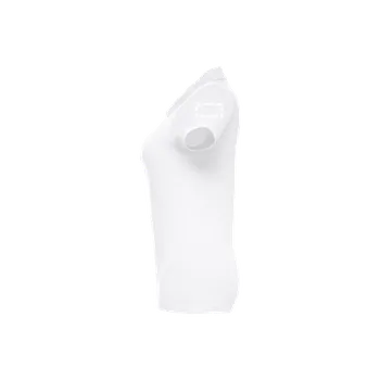 Dámská košile THC EVE WH. Dámské polo s krátkým rukávem s páskem z mykané bavlny 30 sleeve 2, 80 x 40 Transfer, 2 barvy