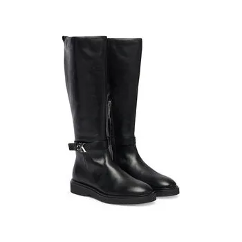 Dámská obuv Calvin Klein Kozačky Knee Boot W/ Metal Logo HW0HW02665 Černá 38