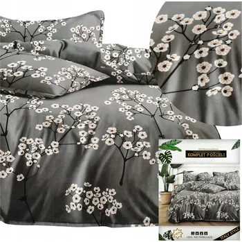 Povlečení DALWIN Povlečení souprava s povlaky na polštáře 70x80 bavlněný satén 200x220 3 Č.