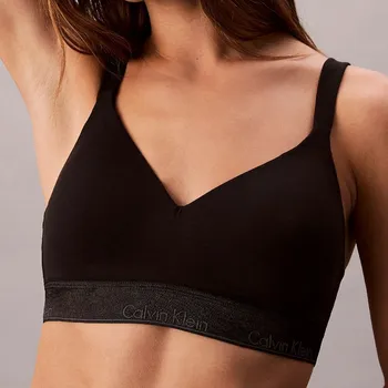 Podprsenka Calvin Klein - Icon cotton holiday podprsenka triangle bez kostic vyztužená black XS QF8555