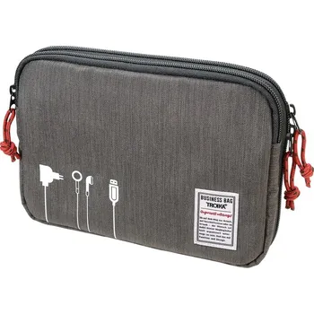 Troika cestovní organizér na kabely a elektronické příslušenství (černo-šedý)
