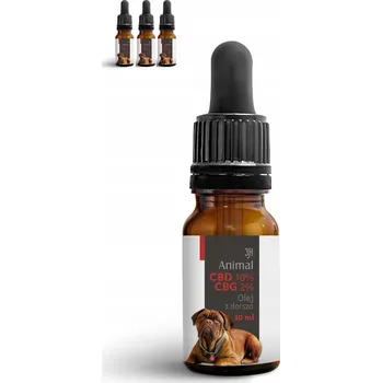 Doplněk stravy pro psy a kočky 3H Group CBD kapky 10% CBG 2% 30 ml full spectrum