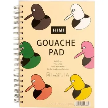 Blok HIMI blok pro malbu kvašovými barvami – 18 x 25 cm – 50 listů
