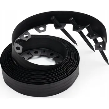 Zahradní obrubník Zahradní lem GardenCraft černá 4 cm 50 m se 100 kotvami